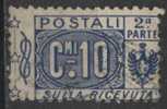 PIA - REGNO - 1914-22 : Francobollo Per Pacchi Postali - (SAS 8) - Postal Parcels