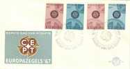 NETHERLANDS  EUROPA CEPT 1967  MICHEL 878xy-879xy  FDC - 1967