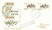 IRELAND  EUROPA CEPT 1972  FDC - 1972