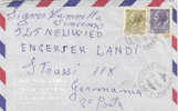 $3-0988- Italy Siracusana Air Cover To Germany 1969 - Airmail