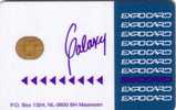 PAYS BAS CARTE A PUCE CHIP CARD GALAXY EXPOCARD MAARSSEN WITH NAME OVERSIDE  RARE - Zu Identifizieren