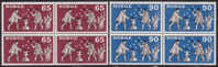 NORWAY 1968 «Craftsmanship» Mi# 564-65 - NK# 602-03, MNH Blocks Of 4 - Unused Stamps