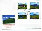 FDC 1988 Yangmingshan National Park Stamps Mount Geology Volcanic Lake Hot Spring - Vulcani