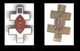 CROIX DE LORRAINE EMAIL  - METZ - 5 X 3,.3 CM - - Andere & Zonder Classificatie