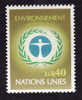 Nations Unies Genève   1984-  Y&T  25 - Environnement - NEUF **  - Cote 1e - Ungebraucht