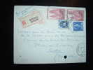 LR AR TYPE MARIANNE DE MULLER + COMPLEMENT TARIF 95 F OBL.07-05-1958 LANGRUNE SUR MER (14 CALVADOS) - Postal Rates