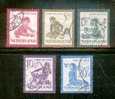 NEDERLAND 1950 Kinder Serie Used Nrs. 565-569 - Used Stamps