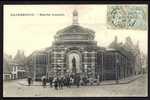 CPA  ANCIENNE- FRANCE- HAZEBROUCK (59)- LE MARCHÉ COUVERT EN GROS PLAN- BELLE ANIMATION D'ENFANTS DEVANT- STATUE - Hazebrouck