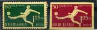 Bulgaria 1959 Sc 1068 Mi 1135-6 MLH/MNH Imperf+Perf Sport Soccer (Football) CV 30 Euro - Ongebruikt