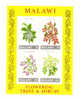 Malawi 1971 Flowering Shrubs And Trees S/S MNH - Malawi (1964-...)