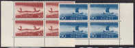 NORWAY 1963 «Postal Links With Northern Norway» Mi# 494-95 - NK# 536-37, MNH Blocks Of 4 - Unused Stamps