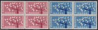 NORWAY 1962 «Europa CEPT» Mi# 476-77 - NK# 511-12, MNH Blocks Of 4 - Nuevos