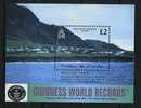 Tristan De Cunha ** Bloc N° 42 - "Guinness World Records" La Terre - Tristan Da Cunha