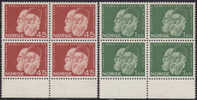 NORWAY 1961 «Nobel Peace Prize Winners1901» Mi# 464-65 - NK# 504-05, MNH Blocks Of 4 - Unused Stamps