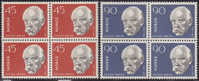 NORWAY 1961 «Polar Explorer Fridtjof Nansen 100th Anniv.» Mi# 460-61 - NK# 500-01, MNH Blocks Of 4 - Nuevos