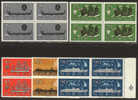 NORWAY 1960 «Ships» Mi# 444-48 - NK# 485-89 - MNH Blocks Of 4 - Unused Stamps