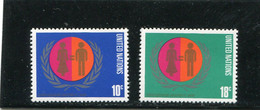 UNITED NATIONS - NEW YORK   - 1975  WOMEN'S YEAR  SET   MINT NH - Unused Stamps