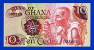 MONNAIE BILLET NEUF AFRIQUE BANQUE OF GHANA  TEN CEDIS  N° 0631935 DATE 02 JANVIER 1978 SIGNATURE IMPRIME - Ghana