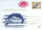 BALEINE Entier Postal, Oblitération Rouge Concordante 2005 – WHALE Stationery Cover With Special Cancel - In Red - Wale