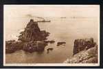 RB 671 - 1953 Postcard Armed Knights & Longships Lighthouse Land's End Cornwall - Blood Donors Slogan - Health Theme - Land's End