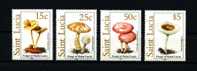 SAINTE-LUCIE  1989 Poste N° 924C/924F ** Neufs Ier Choix. Sup.  (Champignons, Mushrooms) - St.Lucia (1979-...)