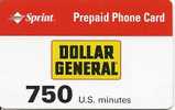 CARTE PREPAYEE-USA-SPRINT--DOLLAR GENERAL-750MN-TBE - Sprint