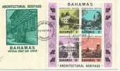 BAHAMAS - 1978--ARCHITECTURAL  HERITAGE-LOT OF 5   1STDAYCOVER W/SOUVENIR SH.WITH 4STAMPS:STAMPED 1STDAY MAR 28 - Bahama's (1973-...)