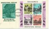 BAHAMAS - 1978--ARCHITECTURAL  HERITAGE-LOT OF 5   1STDAYCOVER W/SOUVENIR SH.WITH 4STAMPS:STAMPED 1STDAY MAR 28 - Bahamas (1973-...)