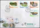 FDC 2003 Taiwan Hot Spring Stamps Seabed Lighthouse Bridge Scenery - Kuurwezen