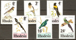 Rhodesia 1977 MiNr. 188 - 193 Rhodesien Birds 6v MNH** 3,80 € - Rhodesië (1964-1980)