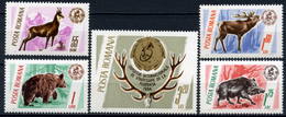 Romania 1965 MiNr. 2460 - 2464  Rumänien Animals Hunting Game And Trophy 5v MNH**    7,50 € - Gibier