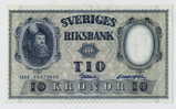 SWEDEN:  10 Kronor 1958 XF/AU * BEAUTIFUL BANKNOTE IN HIGH XF/AU CONDITION !!! - Suède