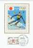 CARTE PREMIER JOUR FRANCE  JEUX OLYMPIQUES DE SAPPORO 1972 LE SKI - Winter 1972: Sapporo