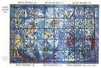 45588)foglio United Nations Serie Marc Chagall In Chagall Window Da 6 Valori - Nuovo  - Bf4 - Blocs-feuillets