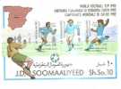 45630)foglio Somalia Serie Camp. Mondiali Di Calcio Spa ´82 Da 3 Valori - Nuovo  - Bf11 - Somalië (1960-...)