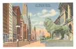 C846 Chicago - Michigan Avenue Looking North - Old Mini Card / Non Viaggiata - Chicago