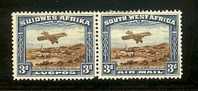 SWA 1931 Hinged Stamp(s) Airmail Windhoek Pair 164-165 - Namibie (1990- ...)