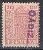 Timbre Especial Movil 10 Cts Rosa. Lineal CADIZ - Revenue Stamps