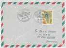 Italy Air Mail Cover Sent To Denmark Udine 24-12-1985 Single Stamped - Luftpost