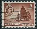 Singapur  1955  QE II Pictorial  4 C  Mi-Nr.30  Gestempelt / Used - Singapur (...-1959)