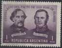 PIA - ARGENTINA -  1959 : 100° Del Patto Di San José De Flores - (Yv 612) - Unused Stamps