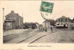 LONGJUMEAU.    Gare Du Tramway.   Train.   Carte Animée.  Superbe. - Longjumeau