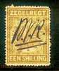 ZUID AFRIKAANSE REPUBLIEK 1895 Used Stamp Zegelrecht 1sh Yellow Z-7 - Transvaal (1870-1909)