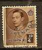 GRENADA 1937 King George VI - 1/4d Brown FU - Grenada (...-1974)