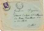 PALERMO PORTO Posta Aerea -  22.07.1945  Scritto All'interno   - Imperiale Senza Fasci Lire 1 Isolato - Storia Postale