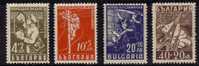 Bulgarie 1947 N°Y.T. ;  561 à 564** - Unused Stamps