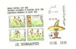 45640)foglio Somalia Serie Camp. Mondiali Di Calcio Mexico '86 Da 4 Valori - Nuovo  - Bf20 - Somalië (1960-...)