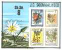 45643)foglio Somalia Serie Fiori Della Somalia Da 4 Valori - Nuovo  - Bf6 - Somalië (1960-...)