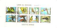 48932)foglio Umm Al-Qaywayn Serie Exotic Birds Da 8 Valori - Umm Al-Qiwain