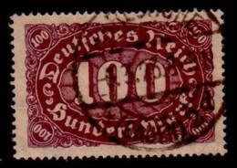 1922 - Mi Nr. 219 I Mit Langer Querfussstrich Am M Von Mark - Gestempelt Karlsruhe - KW = 22 Euros - Geprüft PESCHL - Plattenfehler